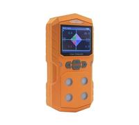 Rilevatore di gas, rilevatore di gas 4 in 1 Analizzatore di gas Monitor a colori portatile a colori con batteria ricaricabile graficamente Allarme sonoro per casa e camper (giallo)