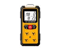 Rilevatore di gas, Rilevatore di perdite di gas 4 in 1 (H2S, EX, O2, CO) - Monitoraggio affidabile della sicurezza domestica e sul posto di lavoro con rilevamento preciso Per il monitoraggio dell'aria