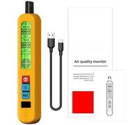 Rilevatore di gas, Rilevatore di qualità dell'aria Allarme automatico Formaldeide Display LCD portatile Ricaricabile