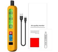 Rilevatore DI Gas, Rilevatore di qualità dell'aria Allarme automatico Formaldeide Display LCD portatile Ricaricabile