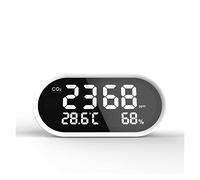 Rilevatore di Gas, Rivelatore di anidride carbonica da banco 3 in 1 montaggio a muro di anidride carbonica CO2 Misuratore PM2.5. Umidità della temperatura
