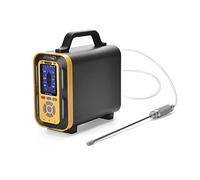 Rilevatore di gas, Tester di tenuta H2S, rilevatore concentrazione solfuro idrogeno, intervallo ricaricabile personale 0-100 ppm, 0-1000, con display LCD per lavoro, casa(0-100ppm)