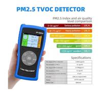 Rilevatore di gas, Tester professionale for il monitoraggio della qualità dell'aria, rilevatore di particelle for PM2.5, industria, decorazione, ambiente, HP-5800M Per il monitoraggio dell'aria
