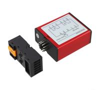 Rilevatore di loop induttivo per veicoli 240 V AC per il controllo della barriera del parcheggio - Sensore di traffico con rilevamento del suolo con selezione del relè a impulsi - Alloggiamento in ABS