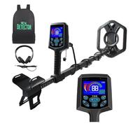 Rilevatore di metalli con posizionamento in PP interamente in metallo DISCO Indicatore di allarme in oro Display LCD Cercatore di tesori Alta precisione T66 Impermeabile Uso subacqueo e in spiaggia(T6