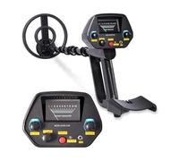 Rilevatore di metalli, MD-4080 Rilevatore professionale di oro sotterraneo Individuazione del cacciatore tesori d'oro Cercatore(Black)