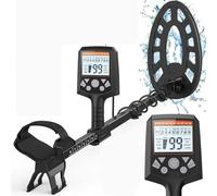Rilevatore di metalli Metal Detector 10 Sensibilità 6 Modalità Professionali Bobina Impermeabile da 12" 9 Tipi di Metalli Target Rilevatore d'Oro