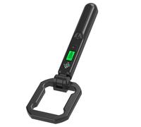 Rilevatore di metalli portatile con rilevamento a 360° pieghevole con display LCD bussola e luce LED Accessorio portatile per la ricerca di metalli adatto a bambini e adulti.