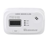 MKC | Rilevatore Monossido di Carbonio, Sensore Elettrochimico ad Alta Sensibilità, Allarme 85dB | Display Digitale Batteria 2xAA (Non Incluse)