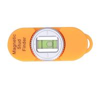 Rilevatore di montanti magnetico, rilevatore di metalli portatile con livello integrato per chiodi e viti in acciaio nel cartongesso, senza bisogno di batterie, rilevatore compatto (arancia)