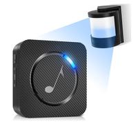 Rilevatore di movimento, campanello senza fili, portata 150 m, 58 suonerie, 5 livelli di volume, indicatore LED, allarme campanello per case, negozi, uffici, fabbriche