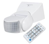 Rilevatore di movimento con sensore crepuscolare e telecomando infrarosso IP65