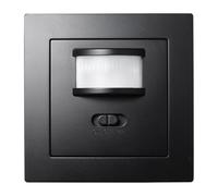 Rilevatore di movimento IR, angolo di rilevamento 160°, carico massimo 500 W, adatto a LED, tecnologia a 3 fili, nero opaco