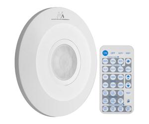 Rilevatore di movimento PIR Maclean, a infrarossi, con telecomando, max. 2000W, MCE467 Impostazione facile