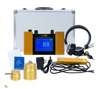 Rilevatore di perdite d'acqua ad ultrasuoni con sensore geofono regolabile per rilevamento di perdite sotterranee e idrauliche, include cuffie