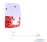 Rilevatore di Perdite d'Acqua con 2 Sonde (5m, Estensibile a 50m) - Allarme 120 dB con Luce Stroboscopica e Controllo Volume - Per Perdite e Allagamenti - Alimentazione a Batteria, Durevole