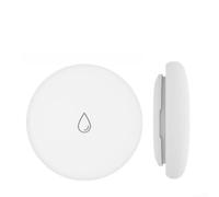 Rilevatore di perdite d'acqua intelligente per zigbee sensore wireless per sistema di inondazione sonda ultra precisa 0,4 mm trigger 110dB allarme bianco 6 x 6 cm (A)