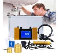 Rilevatore di perdite d'acqua professionale con auricolare, attrezzatura ad alta sensibilità per un rilevamento accurato delle perdite dei tubi, strumento essenziale per la manutenzione degli impianti