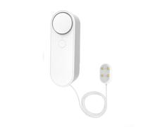 Rilevatore di perdite d'acqua Smart WiFi con allarme regolabile da 90 dB, cavo sensore da 2,5 m, per app Tuya, bianco