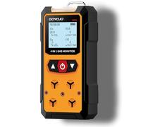 Rilevatore di Perdite di Gas 4 in 1 (H2S, EX, O2, CO) - Monitor Affidabile di Sicurezza per Casa e Lavoro con Rilevamento Preciso, Ricaricabile, Costruzione Robusta e Avvisi Istantanei