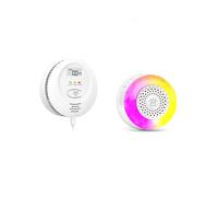 Rilevatore di Perdite di Gas Tuya Home WiFi con Allarme Sonoro e Luminoso, Sensore di Allarme per Perdite Naturali Domestiche, Spina UE
