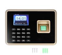 Rilevatore di Presenze da 2,4 Pollici, Schermi Biometrici a Colori TFT Software per Impronte Digitali Download del Disco U Orologio 100-240 VNero Spina Europea (Oro nero)