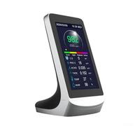 Rilevatore di qualità dell'aria, monitor multifunzione 8 in 1 con monitoraggio PM2.5 HCHO CO-2TVOC in tempo reale e visualizzazione della cronologia dei dati
