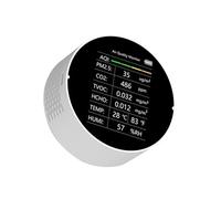 Rilevatore di qualità dell'aria, strumento rilevamento multifunzionale for l'interconnessione telefoni cellulari e CO2 Per la casa e l'auto(White-no-wifi)