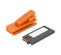 Rilevatore di radiazioni individuale, dosimetro portatile per le radiazioni dei campi elettromagnetici, monitor di radiazioni nucleari ad alta sensibilità da tasca con soglia di (Arancia)