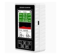 Rilevatore Di Radiazioni Nucleari Display LCD Contatore Ir Dosimetro Personale Rilevatori Marmo Beta Gamma Raggi X Sensibilità Sempre Garantita(White)