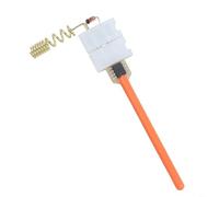 Rilevatore di segnale RF UHF Talkie con sensore a diodi e indicatore luminoso a LED con antenna guadagno in rame (rosso)