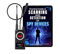 Rilevatore di telecamere spia Rilevatore Microspie Antispia con eBook Guida Completa - Scanner RF per Telecamere Nascoste, GPS e Dispositivi di Intercettazione, Rilevatore Segnali Portatile