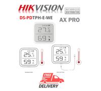 Rilevatore di temperatura wireless Hikvision DS-PDTPH-E-WE AX PRO facile inst...