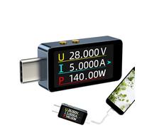 rilevatore di tensione USB - misuratore diagnostico digitale, monitor di carico elettronico multifunzione, analizzatore portatile compatto | gadget di misurazione elettrica accurato per adattatore per