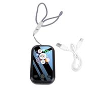 Rilevatore di termini di qualità dell'aria digitale portatile Display LCD Rilevamento PM2.5 PM10 PM1.0 Umidità per viaggi domestici Alta precisione (Nero)