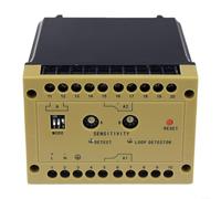 Rilevatore di veicoli ad anello a canale singolo cablato di grado industriale 220 V AC, per lettore di carte di parcheggio, barriera anti-rottura, apertura automatica della porta con uscite relè (24 V