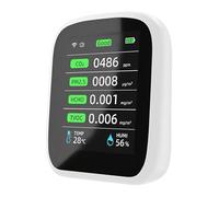 Rilevatore Gas 8in1 Tuya Wifi PM1.0 PM2.5 PM10 CO2 TVOC HCHO Tester Di Temperatura E Umidità Misuratore Portatile Qualità Aria Rilevatore Anidride Carbonica