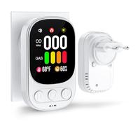 Rilevatore Gas e Monossido di Carbonio 4 in 1 Con Spina-Rilevatore di Gas