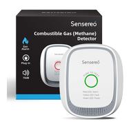 Rilevatore Gas Metano Plug In Allarme 70dB con LED e Auto Test Sensore Alta