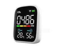 Rilevatore Gas, Monitor CO2 Monitor anidride carbonica 400-5000PPM Sensore NDIR Monitor a qualità 'aria 70 * 84 * 35 mm(WIFI-3 in 1)