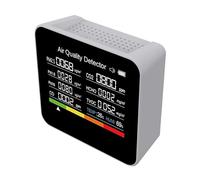 Rilevatore Gas Monitor Della Qualità Aria 9 In 1 CO2 CO TVOC HCHO PM2.5 PM1.0 PM10 Rilevamento Umidità Temperatura Con Funzione Di Allarme For La Casa