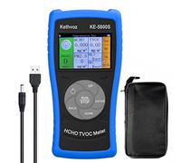 Rilevatore Gas Professionale, Kethvoz Misuratore Qualità dell'Aria Interno Misura HCHO TVOC PM2.5/10, Rilevatore Formaldeide Digitale con Registrazione & Calibrazione dei Dati KE-5800S