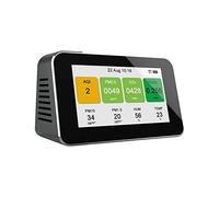 Rilevatore Gas, Rilevatore di formaldeide for interni CO2 Misuratore di inquinamento atmosferico Analizzatore di gas for monitoraggio della qualità dell'aria PM2.5/TVOC/CO2