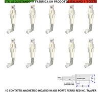 Rilevatore Magnetico ABS 10 Pez. ad Incasso Per Antifurto e Porte Blindate Ferro