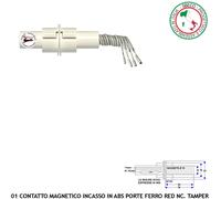 Rilevatore Magnetico Rinforzato ABS Sensore Incasso Allarme Porte Blindate Ferro