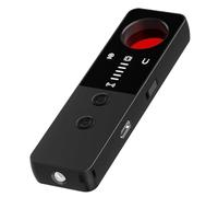 Rilevatore Microspie e gps per auto, casa, ufficio Telecamere e Segnali Wireless tascabile con doppio allarme e torcia a led (T4)
