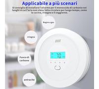 Rilevatore monossido Di Carbonio 85 dB, EN 50291