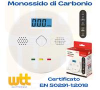 rilevatore monossido di carbonio ALLARME GAS sensore fughe portatile potente