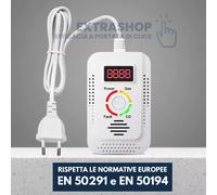 RILEVATORE MONOSSIDO DI CARBONIO E GAS 2in1 CERTIFICATO PER STRUTTURE RICETTIVE