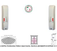 Rilevatore Movimento 2 Doppia Tecnologia Tenda Vano Finestra Impianto Antifurto